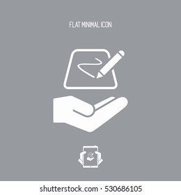 Designer tablet - Minimal vector icon