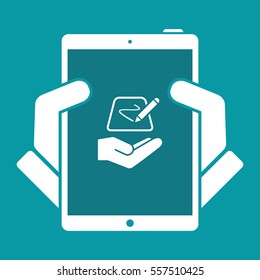 Designer tablet - Minimal vector icon