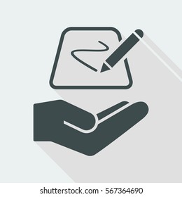 Designer tablet - Minimal vector icon