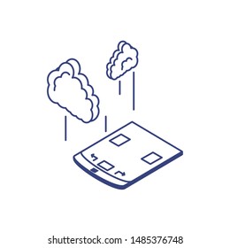 designer tablet technology with clouds computing