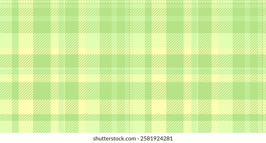 Designer tartan plaid seamless, valentines day background pattern fabric. British vector check texture textile in green and light colors palette.