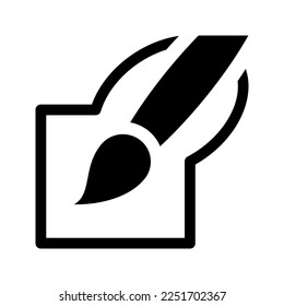 designer tool blob brush icon flat vecktor trendy popular