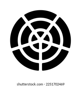 designer tool polar grid icon flat vecktor trendy popular