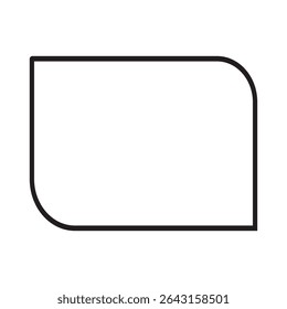 designer tool rectangle icon flat vector trendy popular