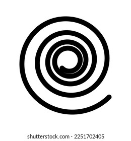 Designer-Tool Spiralsymbol flach vecktor Trendsetter beliebt