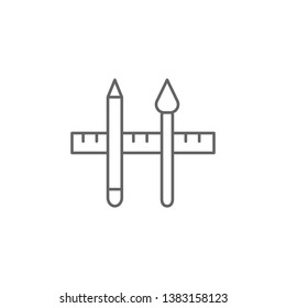 Designer tools, 3d printing icon. Element of 3d printing icon. Thin line icon for website design and development, app development. Premium icon