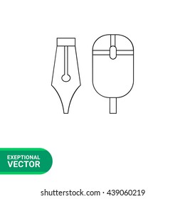Designer tools line icon