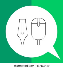 Designer tools line icon