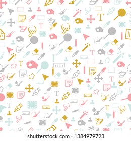 Designer tools Seamless Fabric Pattern set