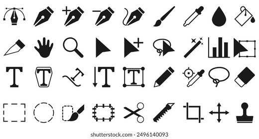 Vektorsymbol-Paket für Designer-Tools