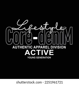 DESIGNER VECTOR TYPOGRAPHY T-SHIRT VECTOR ILLUSTRATION