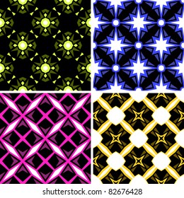Designer wallpaper with stars, seamless pattern. Vector