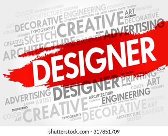 DESIGNER word cloud concept