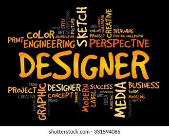 DESIGNER word cloud concept