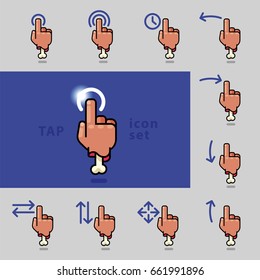 Designer's hand icon, Vector illustration