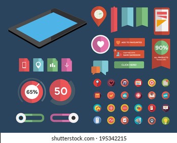 Designers toolkit -Flat UI design
