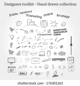 Designers toolkit - Hand drawn collection