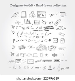 Designers toolkit - hand-drawn collection