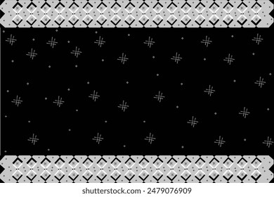 Designing a black and white ethnic pattern for sarees, patolas, saris, and dupattas involves creating a striking contrast using monochrome colors while still honoring traditional motifs .