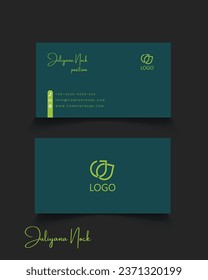 Designing a captivating and professional visiting card. 