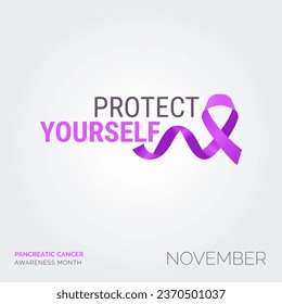 Designing a Cure. Vector Background Pancreatic Cancer Awareness Campaign