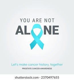 Designing a Cure. Vector Background Prostate Cancer Awareness Campaign