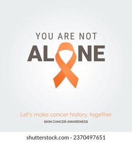 Designing a Cure. Vector Background Skin Cancer Awareness Campaign