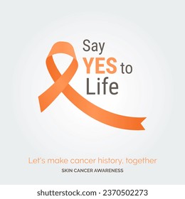 Designing a Cure. Vector Background Skin Cancer Awareness Campaign