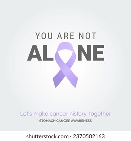 Designing a Cure. Vector Background Stomach Cancer Awareness Campaign