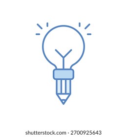 Ilustración de stock de icono de Vector de idea
