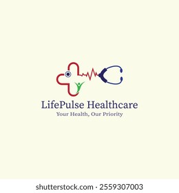 Designing the LifePulse Healthcare Logo: A Creative and Professional Representation of Compassion, Vitality, and Innovation in the Evolving World of Modern Healthcare