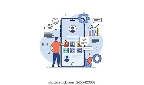 Diseño de interfaces de usuario modernas para aplicaciones móviles atractivas que optimizan la experiencia y la funcionalidad del usuario