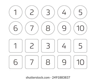 Designing Numbers Using Circles and Squares, Part 1