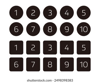 Designing Numbers Using Circles and Squares