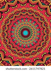 Designing an Ornamental and Creative Mandala Pattern
