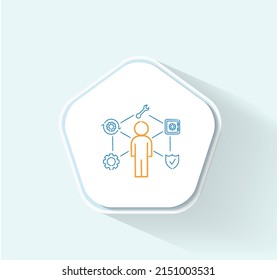 Designing reliable equipment icon vector design