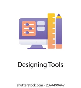 Designing Tools vector Gradient  Icon Design illustration. Activities Symbol on White background EPS 10 File