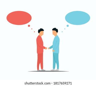 designs about two people getting acquainted