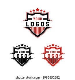 logotipo de placa de diseño y emblema