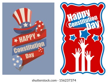 Designs Banner Usa Constitution Day Vector Stock Vector (Royalty Free ...