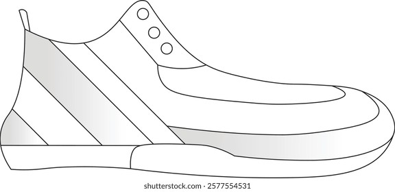 the designs illustration of casual shoes by frenzaan