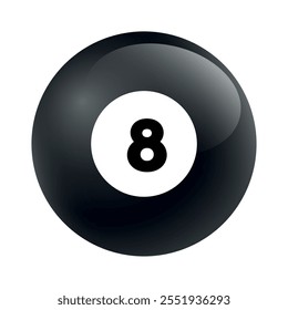 designs and illustrations of billiard ball number 8 (eight) pattern