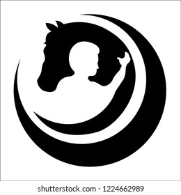 Designs logo Vector horse care
