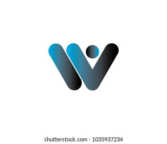 Abstract Blue Letter W Logo Design 스톡 벡터(로열티 프리) 480352915 | Shutterstock