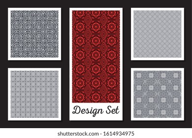 designs set of patterns geometric vector illustration design