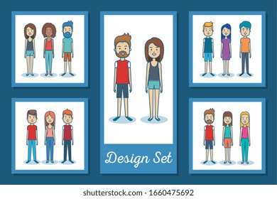 diseño de ilustraciones vectoriales para jóvenes