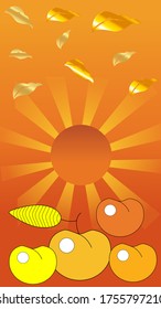 Designs templates of autumn background. Autumn poster, flyer, invitation, card. Vector Illustration