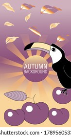 Designs templates of autumn background. Autumn poster, flyer, invitation, card. Vector Illustration