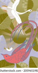 Designs templates of summer and autumn background. Seasons poster, flyer, invitation, card. Vector Illustration