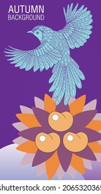 Designs templates of summer and autumn background. Seasons poster, flyer, invitation, card. Vector Illustration